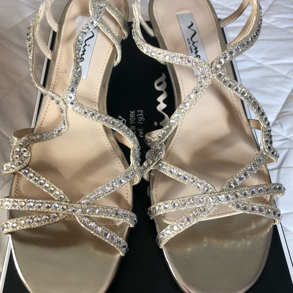 Brand new Nina glitter sandels